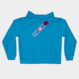 Diaperman Full Pin Logo Kids Hoodie